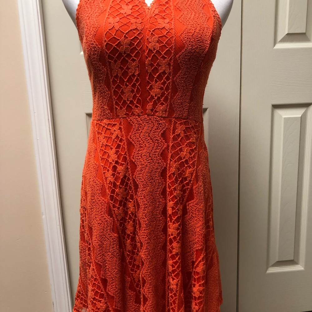 Soieblu Size Medium Coral Dress
